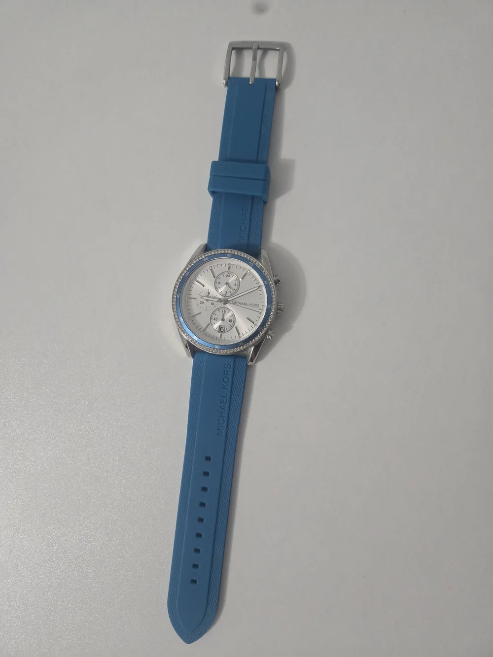 Michael Kors Hadyn Chronograph Watch Santorini Blue - Excellent Condition!
